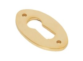 From The Anvil Polished Brass Oval Escutcheon