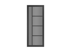 Déanta Brixton Black Prefinished Tinted Glaze Door