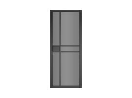 Déanta Dalston Black Prefinished Tinted Glaze Door