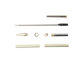 Planet Black Stripe 7mm Pen Kit Gold (5 Pack)