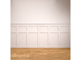 Deanta - Hampton White Primed Wall Panelling