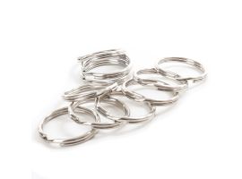 Nickel plated keyring fixing ring (10pk)