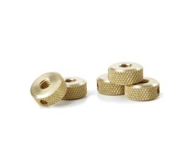 Planet Pen Mandrel Spares - 5 x Brass Nuts