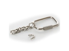 Key Ring screw close silver (10pk)