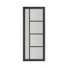 Déanta Brixton Black Prefinished Glazed Door