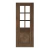 Déanta Kensington Prefinished Walnut Bevelled Glaze Door