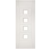 Déanta Pamplona White Primed Glazed Door