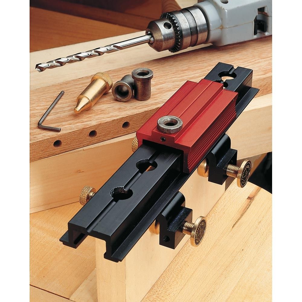 Veritas dowelling outlet jig